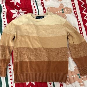 The Children’s Place Crewneck Sweater - Cream, Tan, and Brown